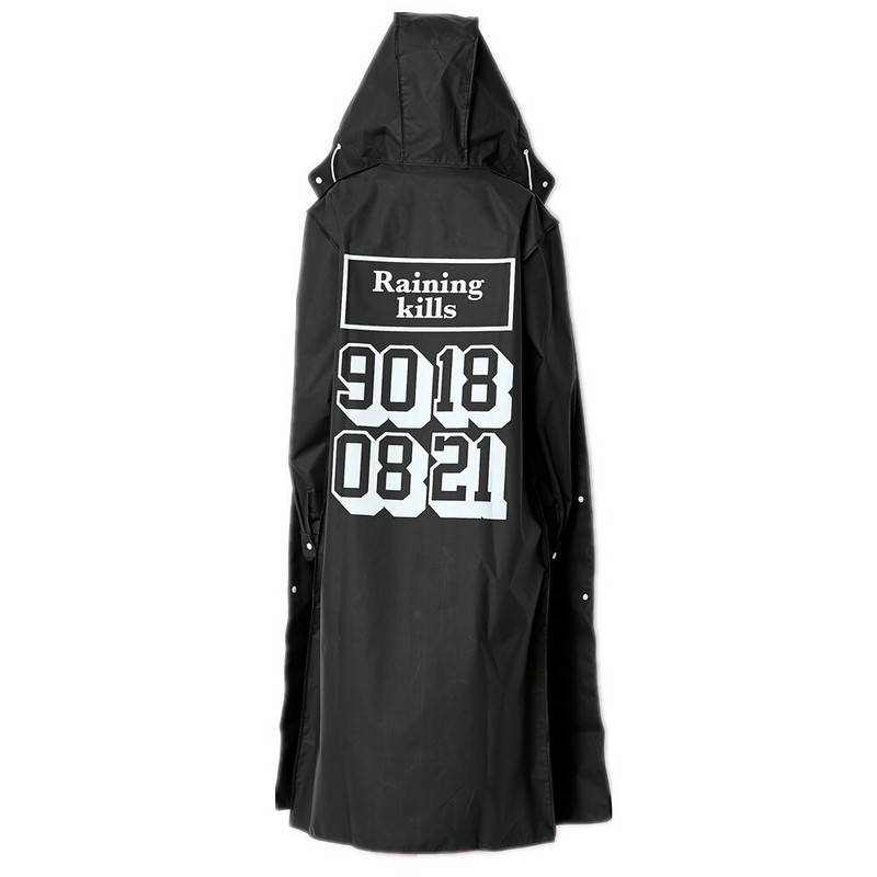 Nový módny veľký rozmer pánsky a dámsky tenký čierny pršiplášť pončo dámsky nepremokavý dlhý tenký pršiplášť pre dospelých