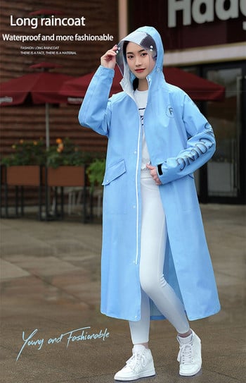 Fashion Adult Rain Poncho γυναικείο αδιάβροχο μπουφάν αδιάβροχο με μανίκια με κουκούλα και ανδρικό κάλυμμα βροχής τσέπης για πεζοπορία σε εξωτερικούς χώρους