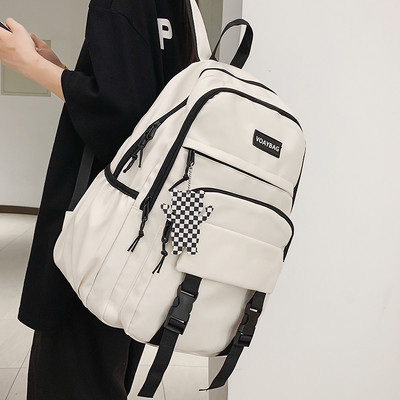 Ležerni muški ruksak sa natpisom i 3D elementom u nekoliko boja