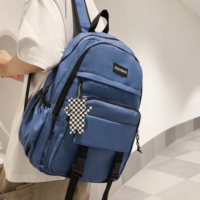 Ležerni muški ruksak sa natpisom i 3D elementom u nekoliko boja