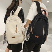 Rucsac pentru bărbați din material textil cu logo și închidere cu fermoar