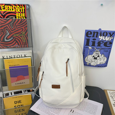 Rucsac pentru bărbați din material textil cu logo și închidere cu fermoar