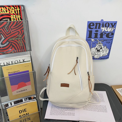 Rucsac pentru bărbați din material textil cu logo și închidere cu fermoar