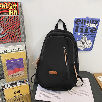 Rucsac pentru bărbați din material textil cu logo și închidere cu fermoar