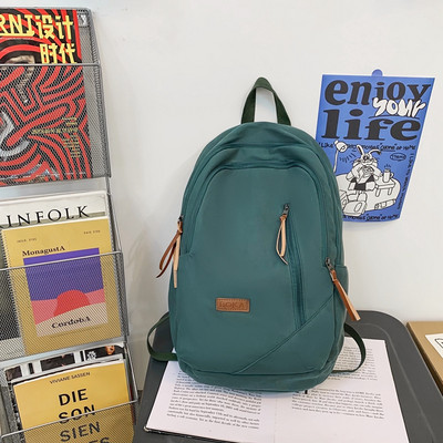 Rucsac pentru bărbați din material textil cu logo și închidere cu fermoar