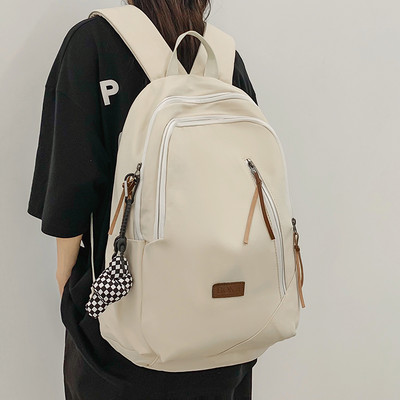 Rucsac pentru bărbați din material textil cu logo și închidere cu fermoar