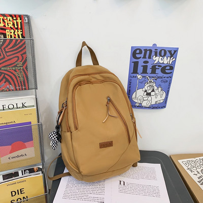 Rucsac pentru bărbați din material textil cu logo și închidere cu fermoar