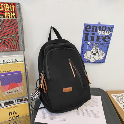 Rucsac pentru bărbați din material textil cu logo și închidere cu fermoar