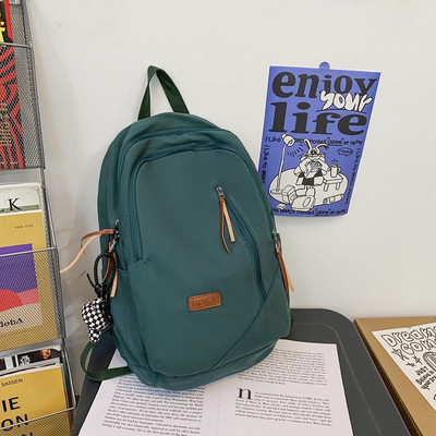 Rucsac pentru bărbați din material textil cu logo și închidere cu fermoar