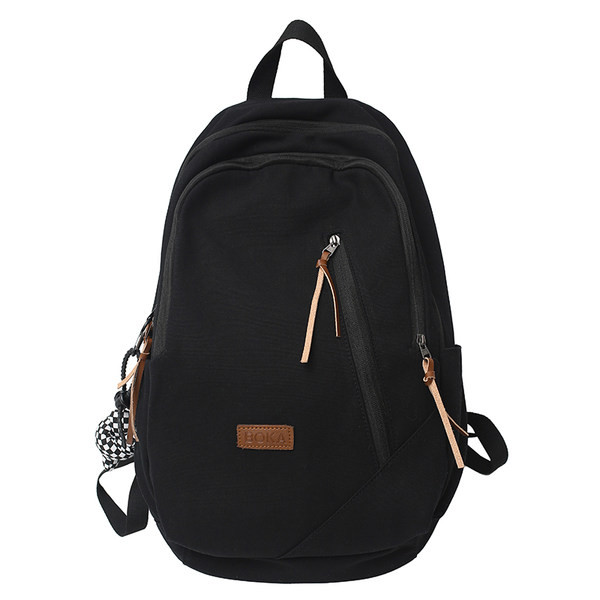 Rucsac pentru bărbați din material textil cu logo și închidere cu fermoar