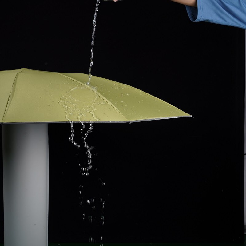 Reklamný dáždnik, slnečník, trojnásobný, desaťkostný, čierny lepiaci, automatický obrátený dáždnik, opaľovací dáždnik, vonkajší, slnečník