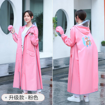 Dámsky dlhý pršiplášť z EVA, elektrický motocyklový pršiplášť, priehľadný pršiplášť, bunda, hrubý nepremokavý oblek, nepriepustný darček