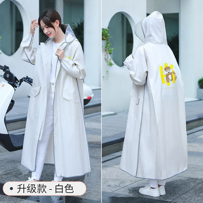 Dámsky dlhý pršiplášť z EVA, elektrický motocyklový pršiplášť, priehľadný pršiplášť, bunda, hrubý nepremokavý oblek, nepriepustný darček