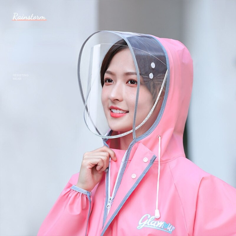 Dámsky dlhý pršiplášť z EVA, elektrický motocyklový pršiplášť, priehľadný pršiplášť, bunda, hrubý nepremokavý oblek, nepriepustný darček