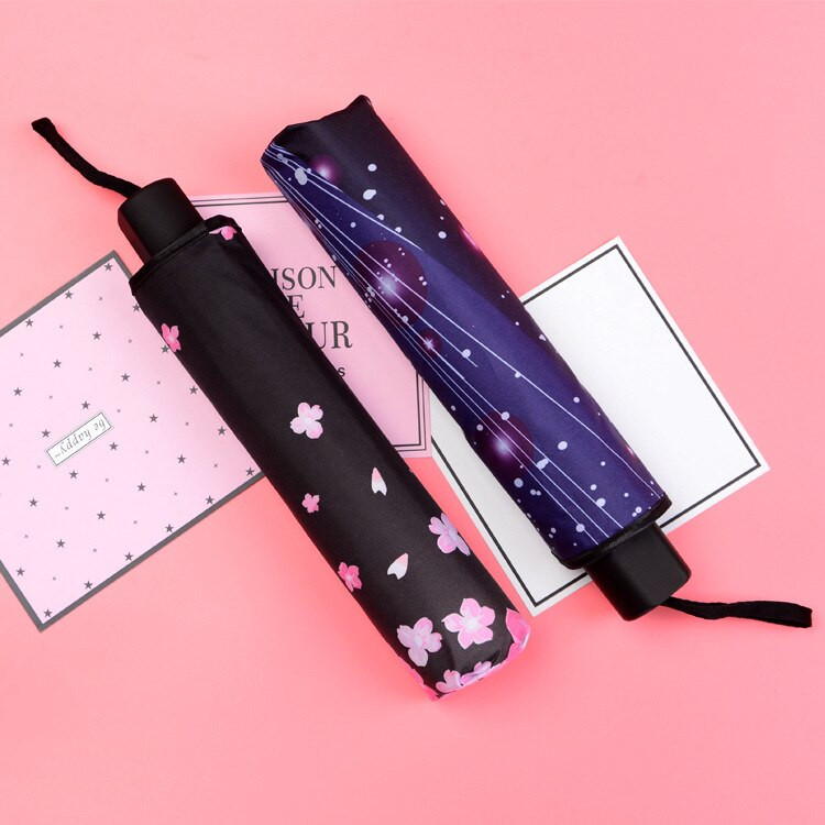 Značkový kvetinový dáždnik pre ženy, skladací módny dievčenský slnečník, prenosný, silný dážď, dámsky slnečník, UV číry slnečník, svetlo