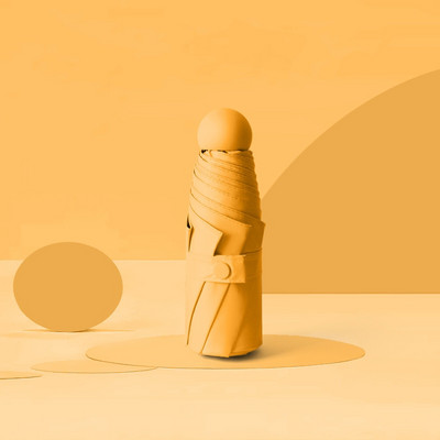 Naiste vihmavari päikesevihmaga lame ja kerge vihmavari päikesevari Kokkupandav päikesevari Mini vihmavari, väike, lihtne hoida