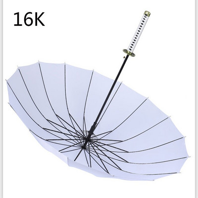 Kreatívny japonský dáždnik v štýle ninja, samurajský meč, muži, veľké dáždniky, dáždniky, vetruodolné, s dlhou rukoväťou, automatické otvorené