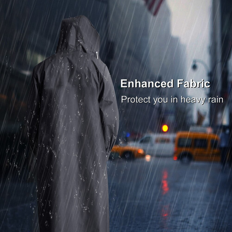 Nový čierny módny nepremokavý dlhý pršiplášť pre dospelých, mužov a ženy, s kapucňou pre veľkých chlapcov a dievčatá, cestovanie, rybolov, lezenie, cyklistika, doplnok