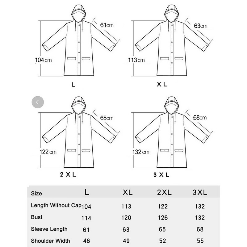Nový čierny módny nepremokavý dlhý pršiplášť pre dospelých, mužov a ženy, s kapucňou pre veľkých chlapcov a dievčatá, cestovanie, rybolov, lezenie, cyklistika, doplnok