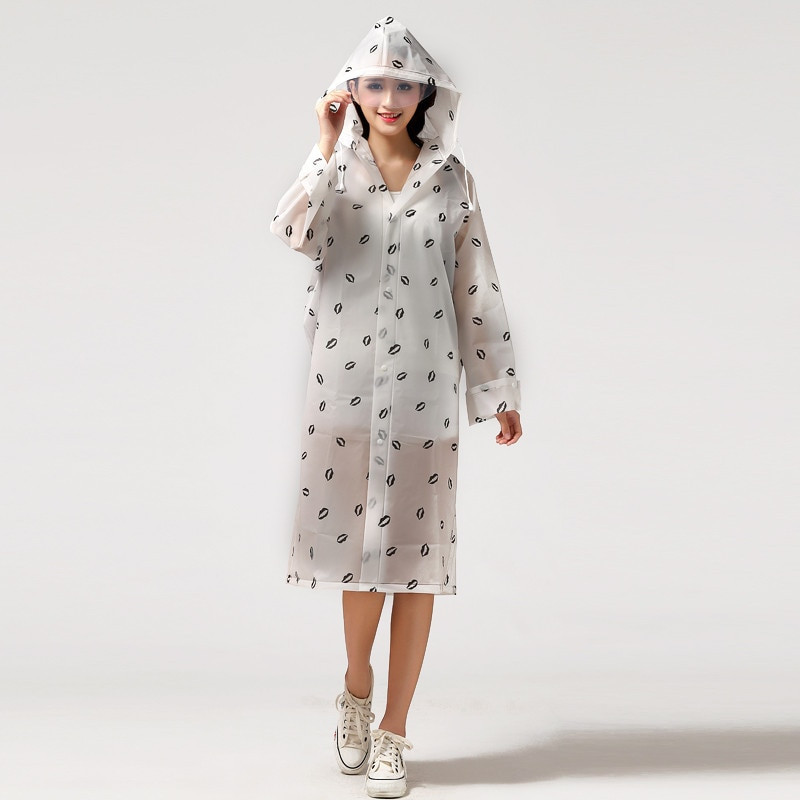 Nagytáska elhelyezése Férfi Hosszú EVA Vastag Esőruházat Univerzális Női Esőkabát Vízálló Poncsó Túratúra Esőkabát kapucnis