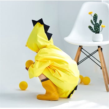 Χαριτωμένο Dinosaur Polyester Baby Rain Coat Outdoor αδιάβροχο παλτό βροχής Παιδικό αδιαπέραστο Poncho αγόρια για κορίτσια Rain Jacket Poncho