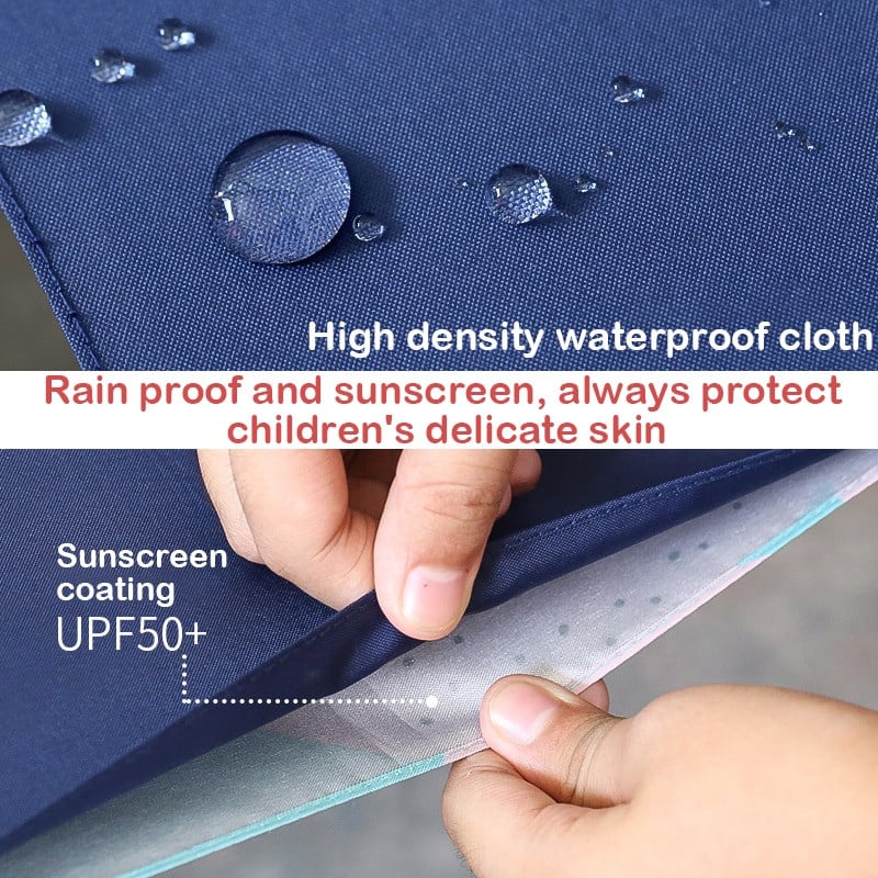 2021 Doprava zadarmo Horúci detský dvojvrstvový reverzný dáždnik s kreslenými zvieratkami, opaľovací krém, dlhý dáždnik pre chlapcov a dievčatá, rukoväť zadarmo