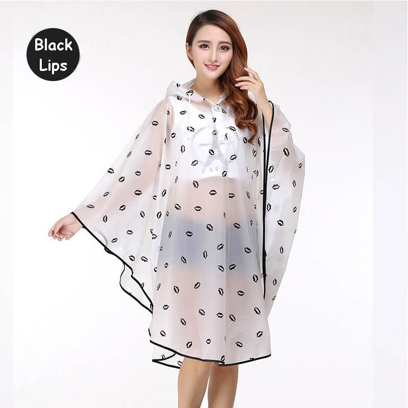 Pelerina de ploaie pentru ciclism în aer liber, impermeabilă, pentru femei, din plastic, cu glugă groasă.