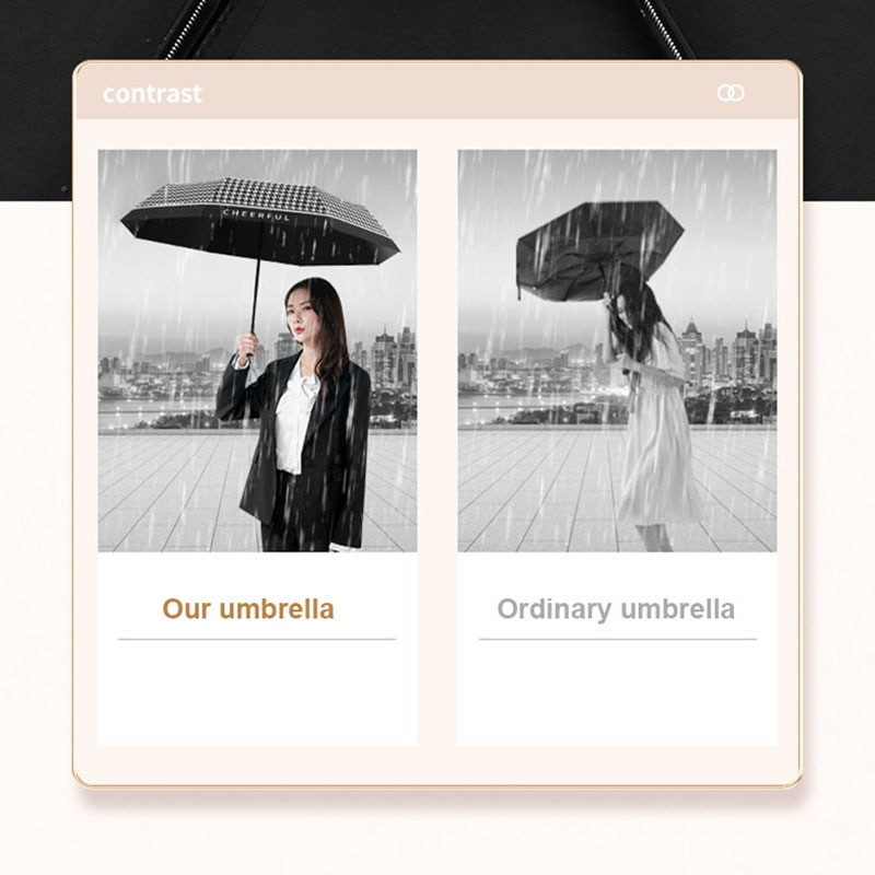 8K plne automatický dáždnik odolný voči vetru Kawaii opaľovací krém proti UV žiareniu slnečníky 3 skladací dáždnik luxusný slnečník na cestovanie