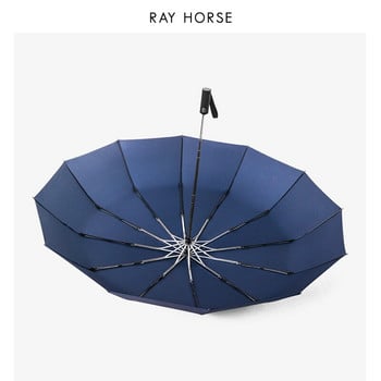 Επαγγελματική ομπρέλα Ray Horse12 Bone Ανδρική ομπρέλα υπερμεγέθη 125 εκ. Αντιανεμική, αντιανεμική, Universal PG Cloth Αθλητισμός εξωτερικού χώρου