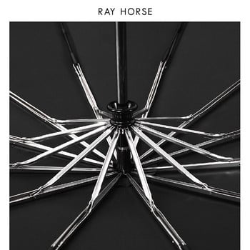 Επαγγελματική ομπρέλα Ray Horse12 Bone Ανδρική ομπρέλα υπερμεγέθη 125 εκ. Αντιανεμική, αντιανεμική, Universal PG Cloth Αθλητισμός εξωτερικού χώρου