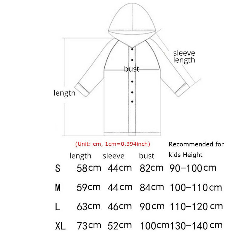 Sincer, 1 bucată, la modă, impermeabilă pentru copii, jachetă de ploaie lungă cu glugă transparentă pentru copii, îmbrăcăminte de ploaie EVA transparentă pentru băieți și fete