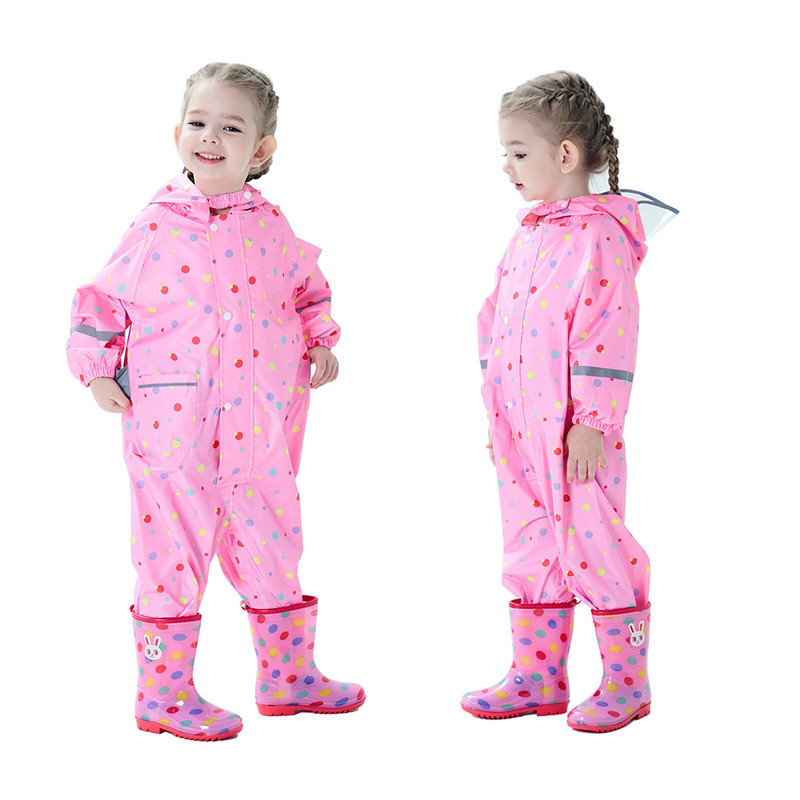 Pelernă de ploaie cu desene animate pentru copii, pentru 3-10 ani, salopetă impermeabilă în aer liber, haină de ploaie dintr-o bucată, multicoloră, unisex, pentru copii, haină cu girafă.