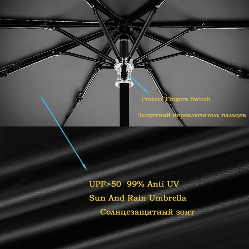Сгъваем чадър Женски Ван Гог Картина Китайско изкуство Сакура Чадъри Дъждовни Дамски Ветроустойчив Анти-UV Слънчев чадър