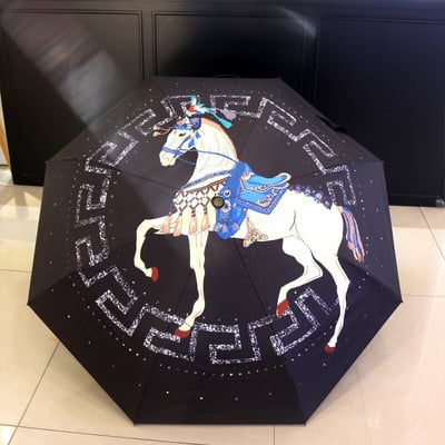 Dáždnik Trend Automatický dáždnik Damský ultraľahký cestovný slnečník Dievčenský anti UV slnečník Prenosný skladací 8-rebrový slnečník