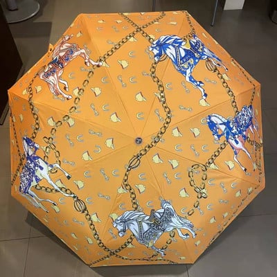 Dáždnik Trend Automatický dáždnik Damský ultraľahký cestovný slnečník Dievčenský anti UV slnečník Prenosný skladací 8-rebrový slnečník