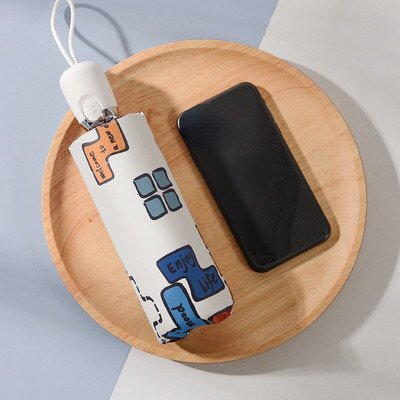 Dáždnik Sun Rain Dámsky plochý ľahký dáždnik slnečník skladací slnečník mini slnečník malá veľkosť ľahko skladovateľný slnečník