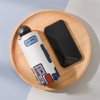 Dáždnik Sun Rain Dámsky plochý ľahký dáždnik slnečník skladací slnečník mini slnečník malá veľkosť ľahko skladovateľný slnečník