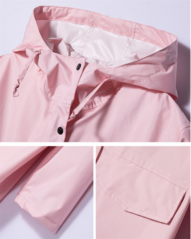 Μακρύ Αδιάβροχο Γυναικείο Ανδρικό Αδιάβροχο Αδιάβροχο Παλτό με κουκούλα ελαφρύ βροχής Παλτό Ponchos Jacket Γυναικείο παλτό Chubasqueros εσωτερικά
