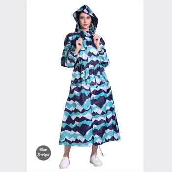 Външно водоустойчиво дълго палто за дъжд жени мъже пончо ветроустойчиво яке Tour Raincoat голям размер с качулка