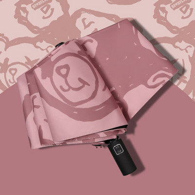 Plne automatický dáždnik Bear, kompaktný, vetruodolný, odolný voči slnečníku, UV ochrana pre mužov, vodotesný, pre chlapcov, darček