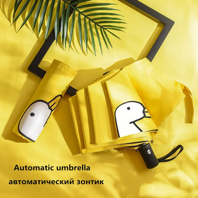 Keconutbear brand Hot Sale Novi potpuno automatski Anti-UV za djecu Poklon Modni kišobrani otporni na vjetar Sunce Kiša Dječji Crtići Patka