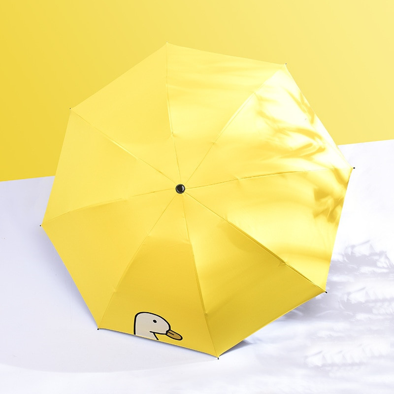 Značka Keconutbear, horúci výpredaj, nový, plne automatický, anti-UV, pre deti, darček, módny, vetruodolný, proti slnku, dažďu, detský kreslený dáždnik s kačičkou
