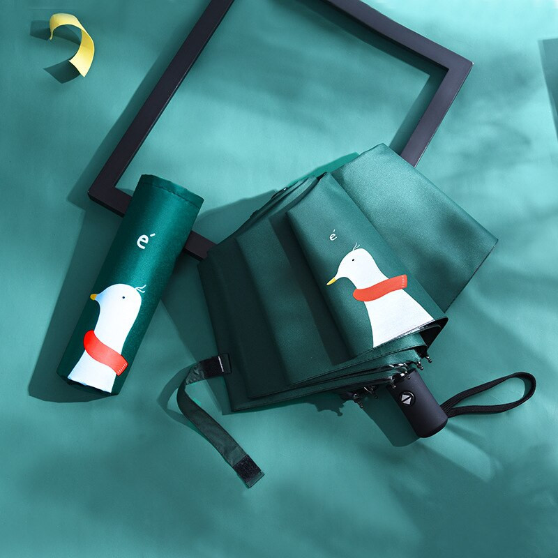 Značka Keconutbear, horúci výpredaj, nový, plne automatický, anti-UV, pre deti, darček, módny, vetruodolný, proti slnku, dažďu, detský kreslený dáždnik s kačičkou