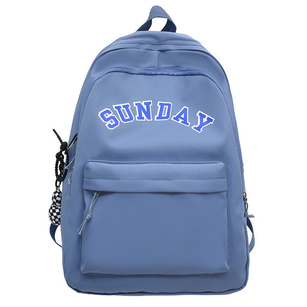 Muški ležerni ruksak s natpisom i privjeskom za ključeve