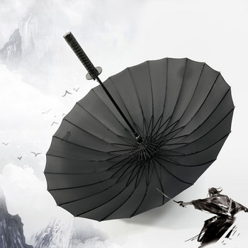 Creative Long Handle Samurai Sword Umbrella Ιαπωνική ομπρέλα σαν νίντζα Μεγάλη αντιανεμική ομπρέλα βροχής ευθεία ομπρέλα Auto Open for Man