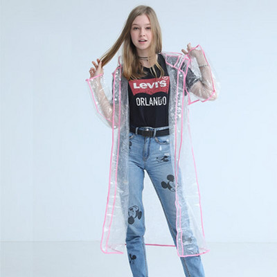 Peegeldav veekindel läbipaistev vihmamantel Poncho Woman Rain Gear Rain Cape Mantel vihmakostüüm Mootorratta kate Capa Chuva YY114