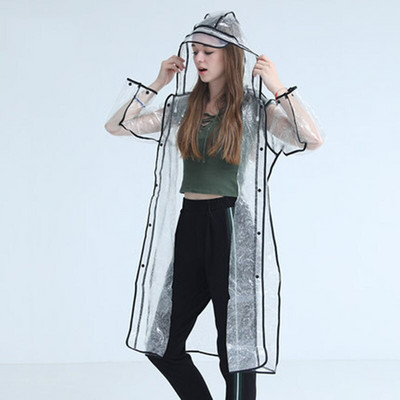 Peegeldav veekindel läbipaistev vihmamantel Poncho Woman Rain Gear Rain Cape Mantel vihmakostüüm Mootorratta kate Capa Chuva YY114