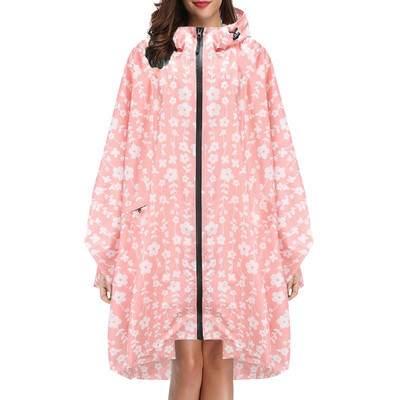 Felnőtteknek, tiniknek uniszex divatos nyomtatott kapucnis esőkabát Esőköpeny kabát kültéri vízálló gyorsan száradó poncsó csomagolótáskával