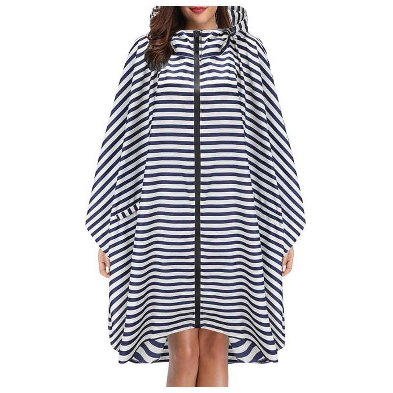 Felnőtteknek, tiniknek uniszex divatos nyomtatott kapucnis esőkabát Esőköpeny kabát kültéri vízálló gyorsan száradó poncsó csomagolótáskával