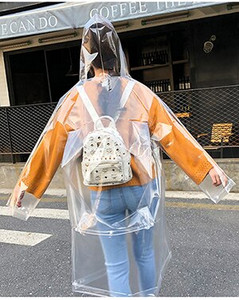 Dospelé priehľadné eva dlhé dámske pánske módne pršiplášte bundy dievčenské módne priehľadné s kapucňou nepriepustné vonkajšie cestovné pršiplášte